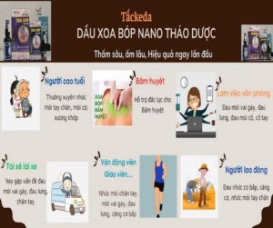 dầu xoa bóp tắckeda