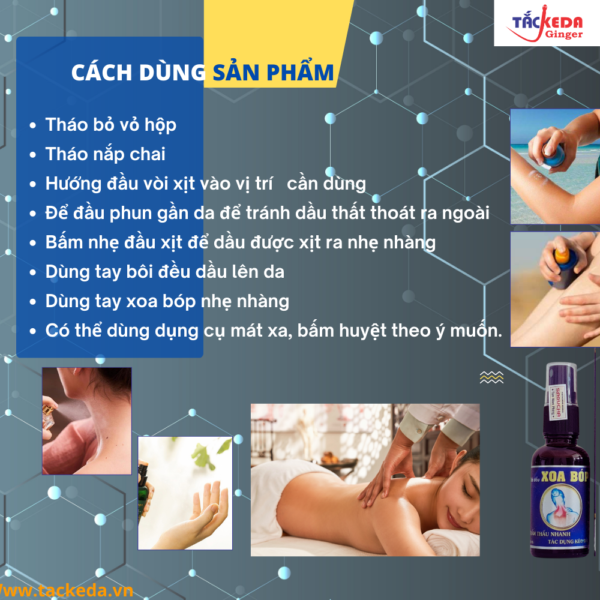 dầu xoa bóp tắckeda