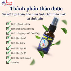 dầu xoa bóp tắckeda