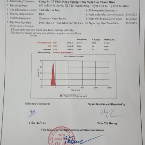 Bảng Đo kích thước Nano tinh dầu xoa bóp Tắckeda