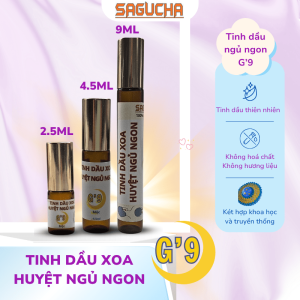 3 dung tích tinh dầu xoa huyệt ngủ ngon G'9