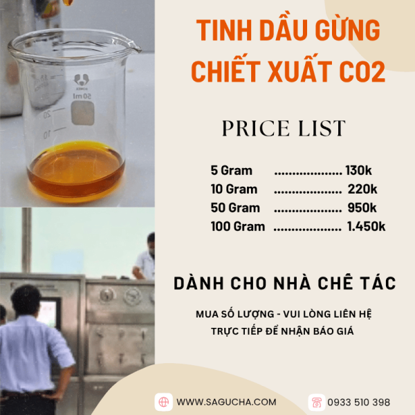 Tinh dầu gừng CO2
