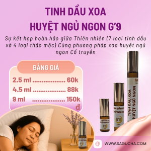 Tinh dầu xoa huyệt ngủ ngon G'9 Mộc (1)