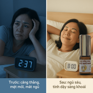 Trằn trọc - sau khi dùng tinh dầu xoa huyệt ngủ ngon G'9 - 9