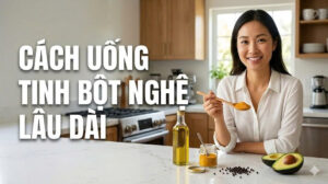 Cách uống tinh bột nghệ lâu dài