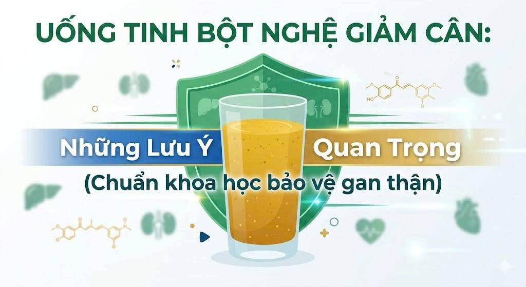 Lưu Ý Quan Trọng Khi Uống Tinh Bột Nghệ Giảm Cân Cách Tránh Tác Dụng Phụ