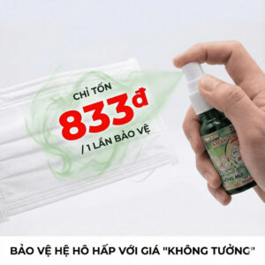 Bảo vệ hô hấp với giá không tưởng của tinh dầu khẩu trang Sagucha