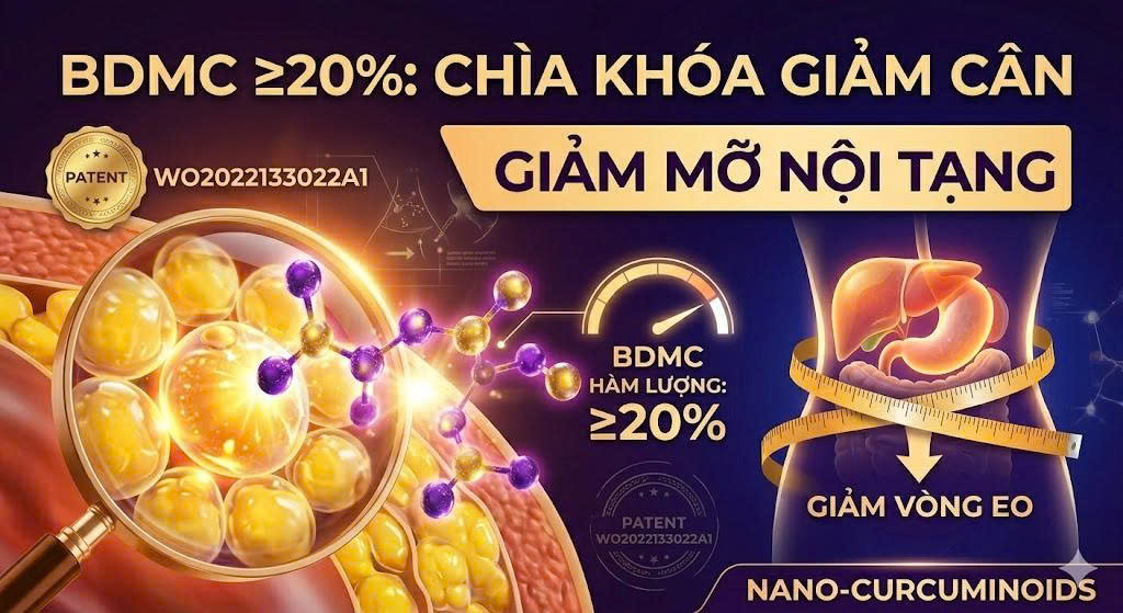 Chọn Nano Curcumin để giảm cân không chỉ là chọn công nghệ Nano, mà còn là chọn tỷ lệ hoạt chất lõi