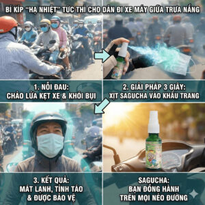 Nắng nóng, khói xe có ngay tinh dầu khẩu trang Sagucha