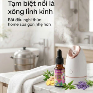 Tạm biệt nồi xông hơi lỉnh kỉnh, bắt đầu nghi thức home spa đơn giản với tinh dầu xông hơi Sagucha
