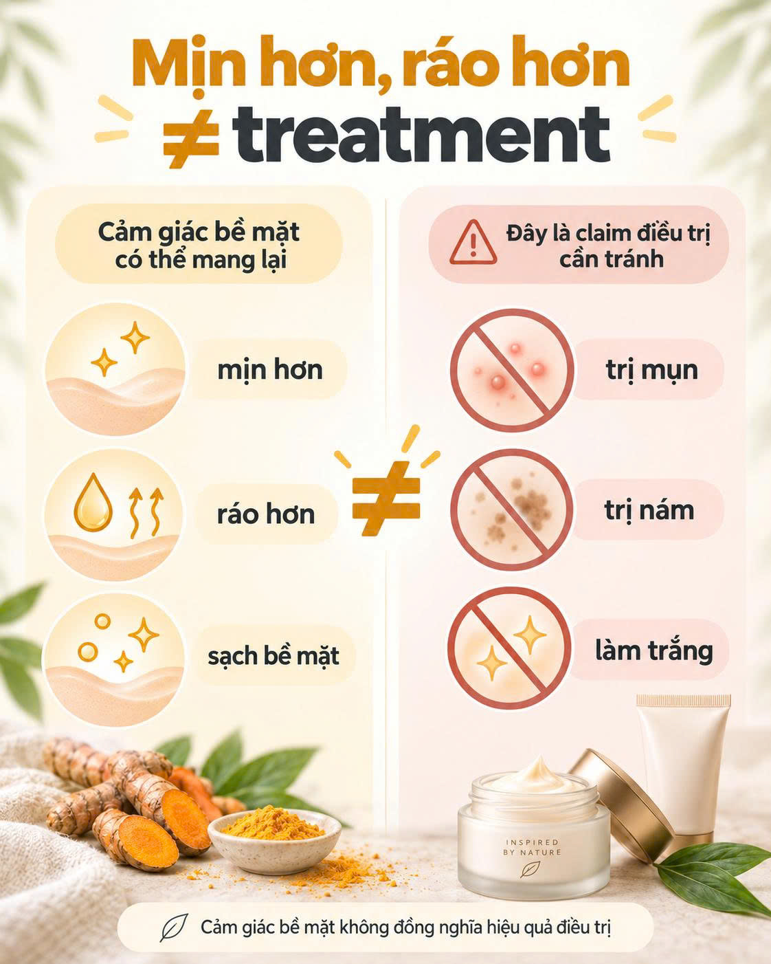 Cảm giác bề mặt không phải treatment