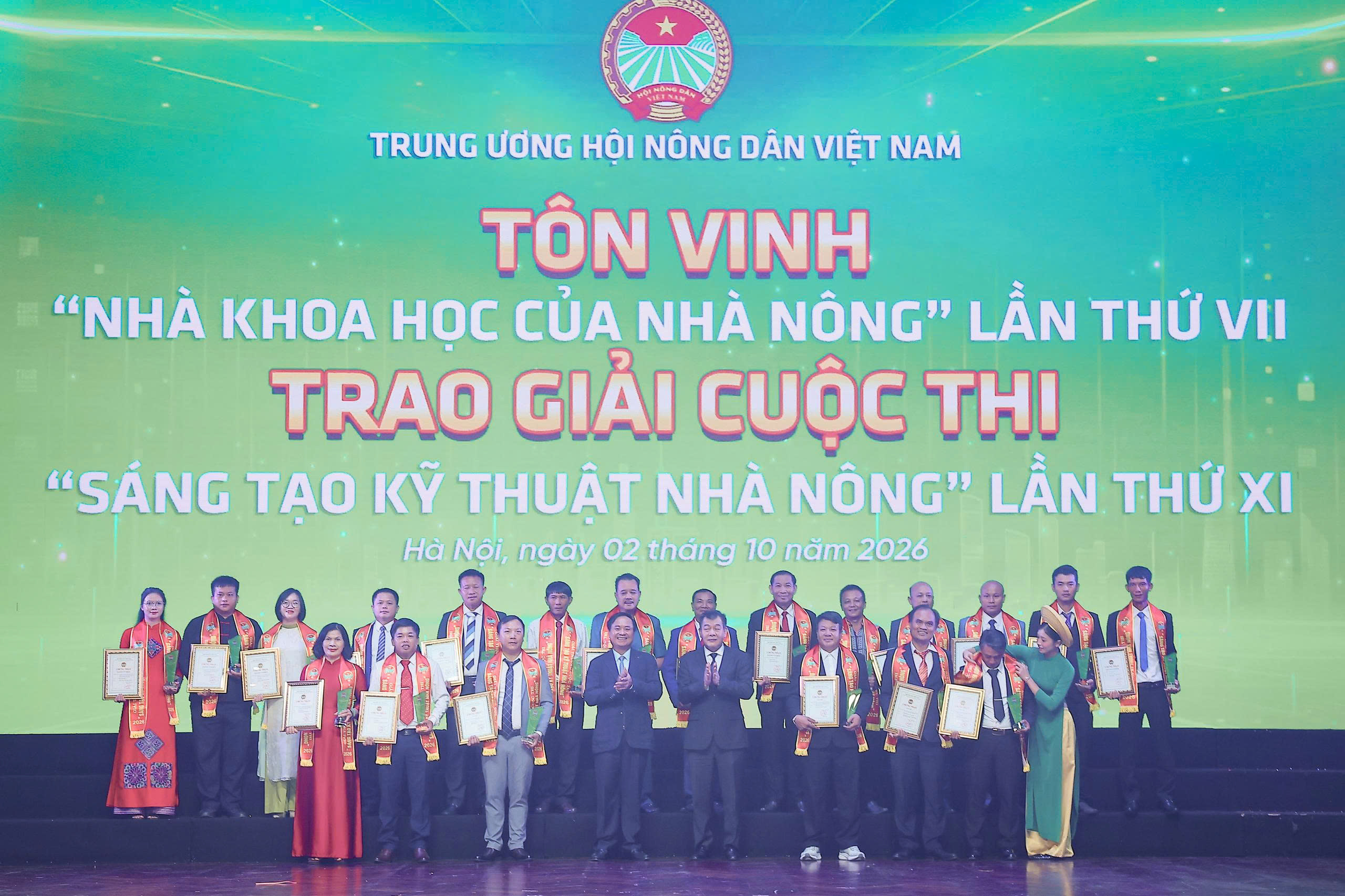 Toàn cảnh lễ trao giải Cuộc thi Sáng tạo Kỹ thuật Nhà nông toàn quốc lần thứ XI năm 2026